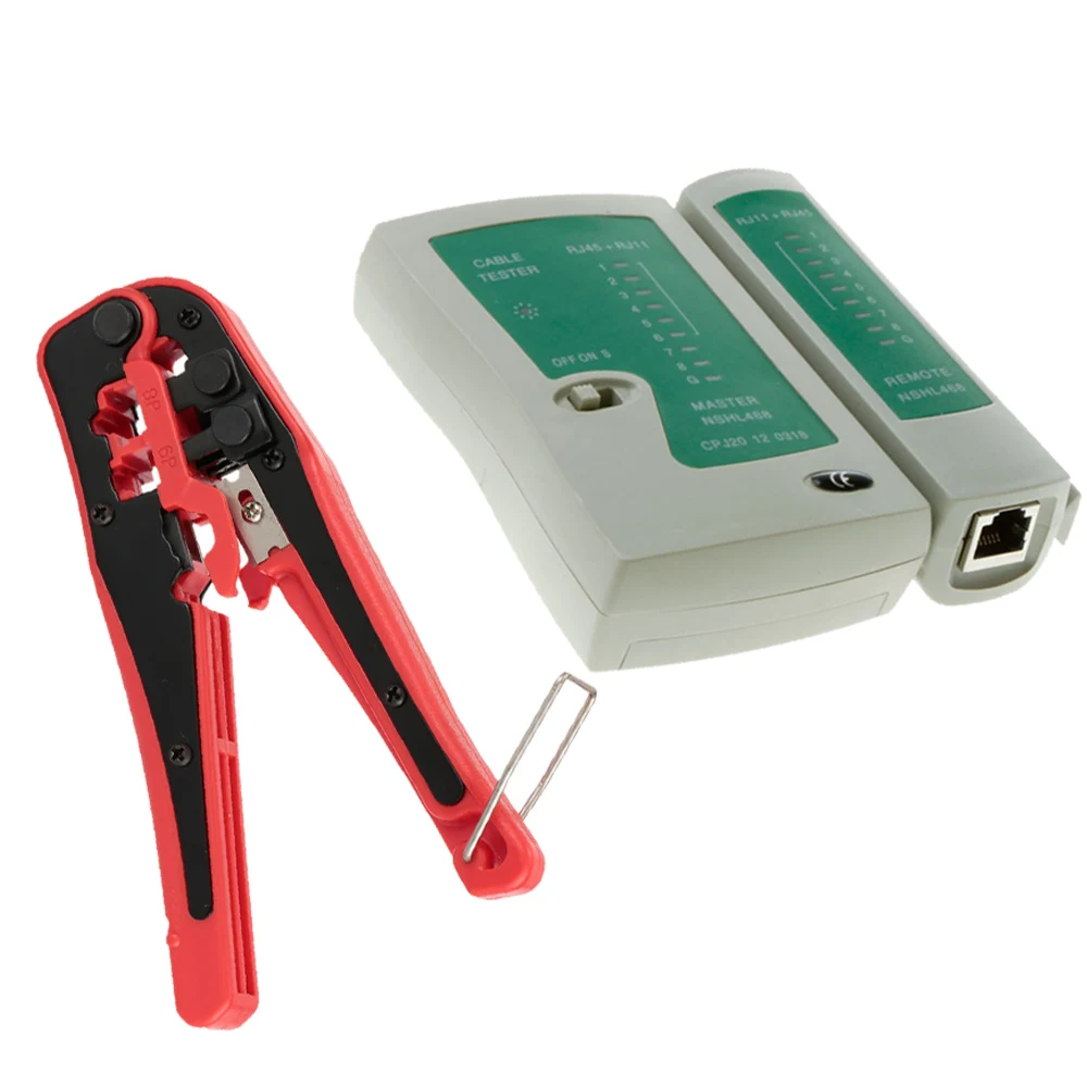 Тестер кабелей RJ45 RJ11 RJ12 CAT5 UTP LAN сетевой инструмент + портативный