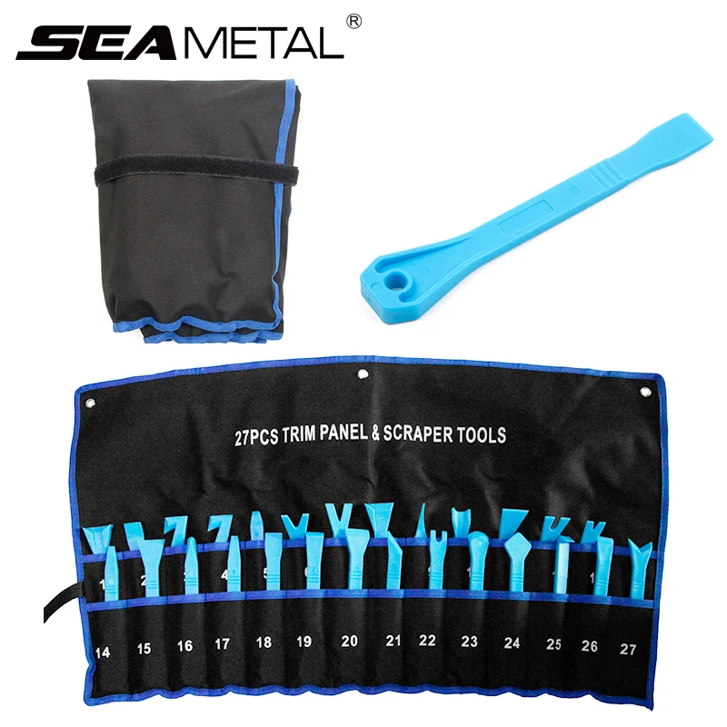 

Car Repair Tools Trim Clips Removal 27Pcs Auto Door Panel Dash Kit Panel Tool Set Portable Fastener Kits Car-styling Accessories