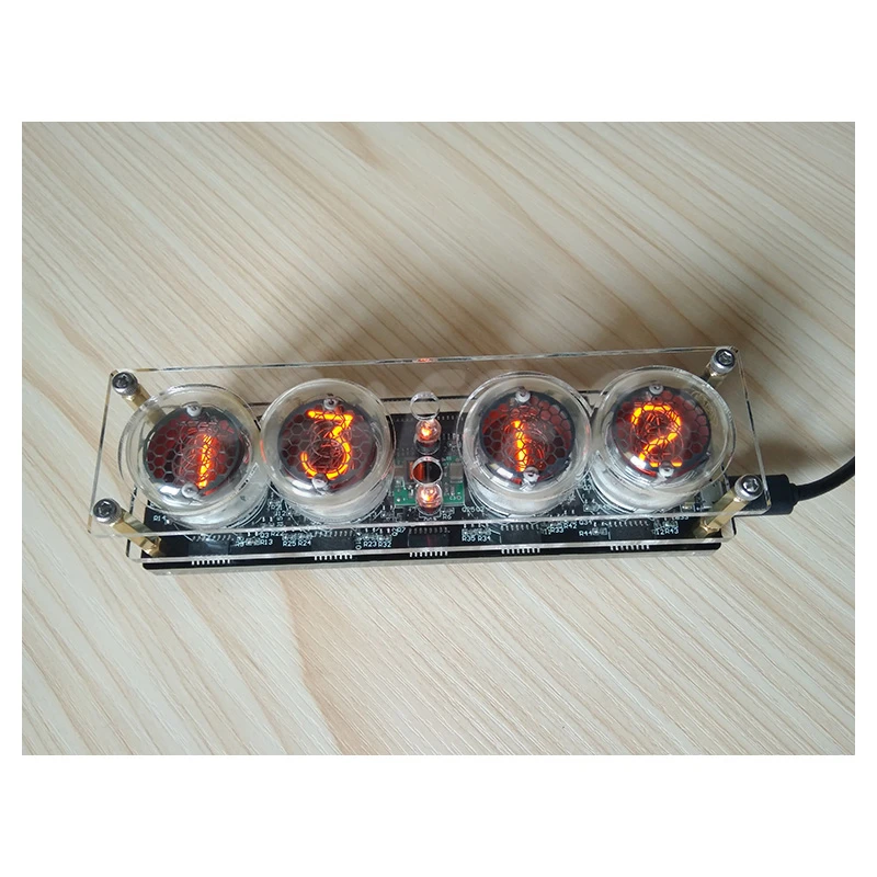 4 разрядный интегрированный часы свечение трубки QS30 1 SZ 8 с акриловый чехол без
