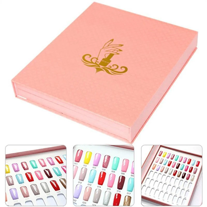 

New Arrival 120 Color Nail Polish Color Card Show Shelf Manicure Display Box Board Nail Polish Show Book High Quality