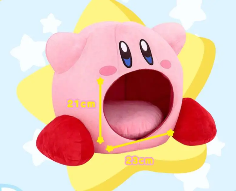 Супер каваи аниме маскарадная игра Kirby Siesta Toe Box плюшевая мягкая подушка для сна