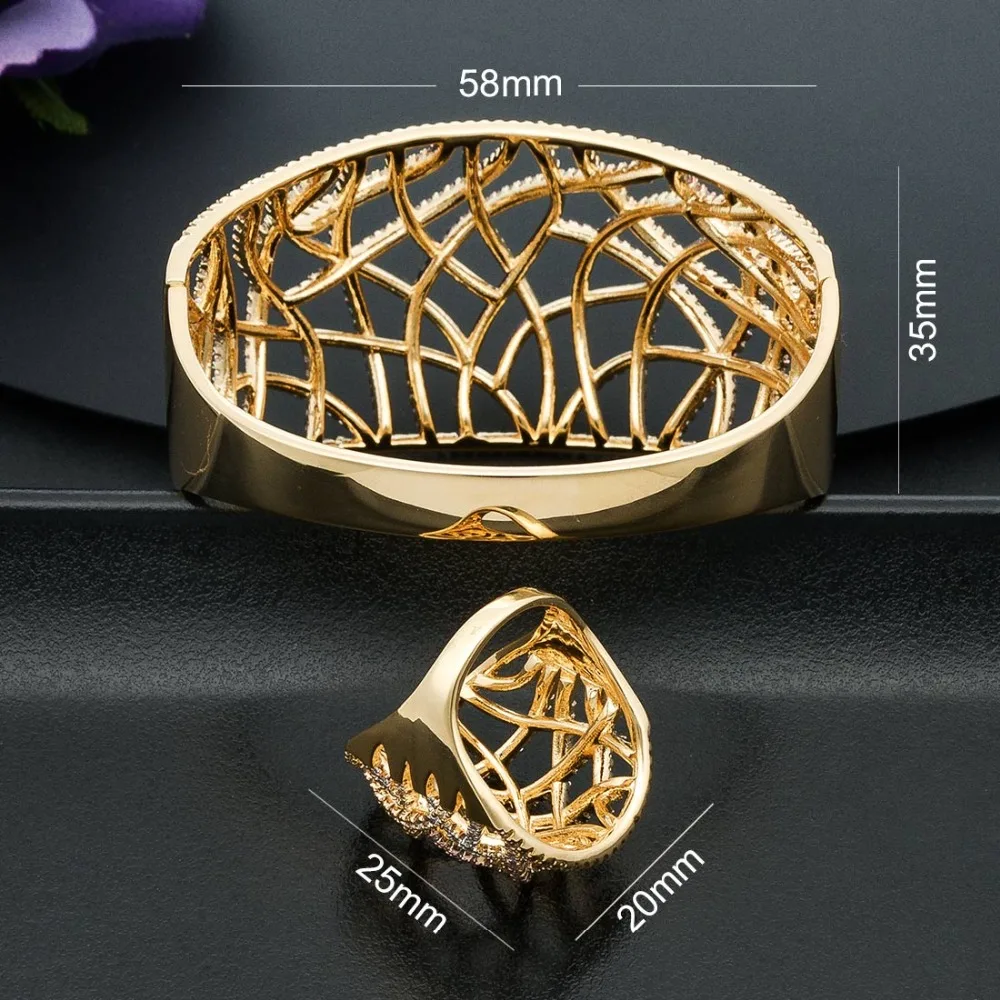 ModemAngel, роскошная линия, геометрические, полностью покрытые цирконием, женский браслет, браслет и кольцо, модные ювелирные наборы