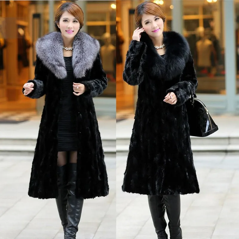 puffer coat with hood Clean Down Women Winter And Autumn  Faux Fox Fur Coats Turn Down Collar Man-Made Fur Overcoats Clothes Fur Outwears  C26 designer puffer coat