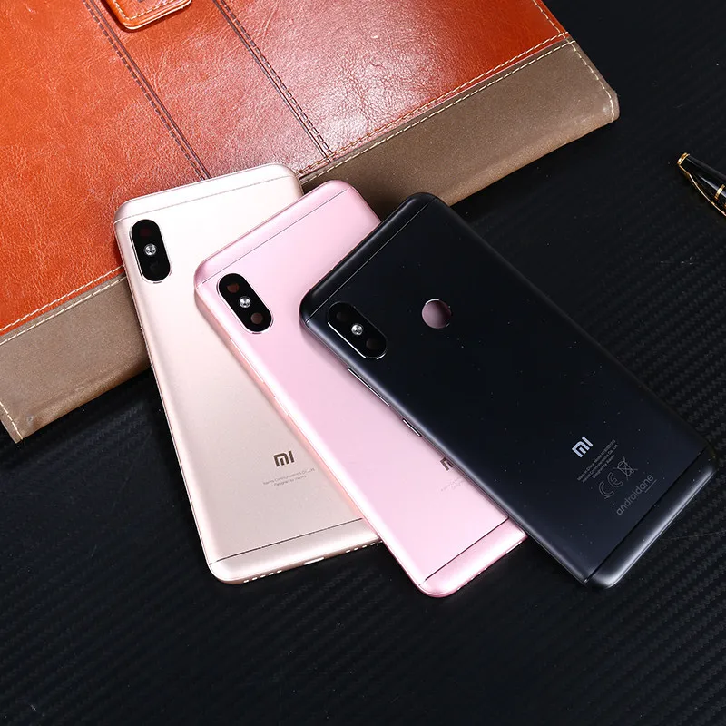 

Original Housing For Xiaomi Mi A2 Lite Redmi 6 Pro Battery Door Metal Back Cover Phone Replacement Parts Case With Buttons Lens