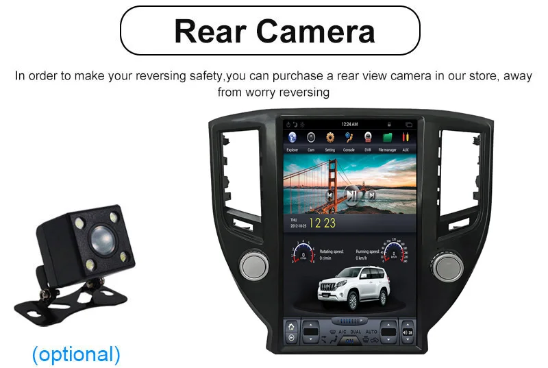 Clearance Tesla style Car GPS Navigation For TOYOTA CROWN Fourteenth generation car multimedia radio tape recorder 4K H car accessories 12