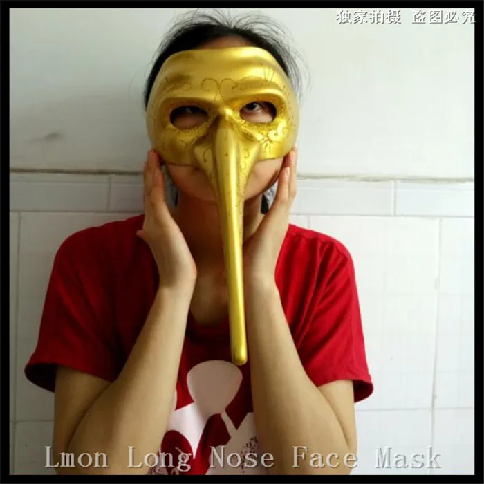 Hot Sale Cosplay Long Nose Mask Adult Half Face Masquerade