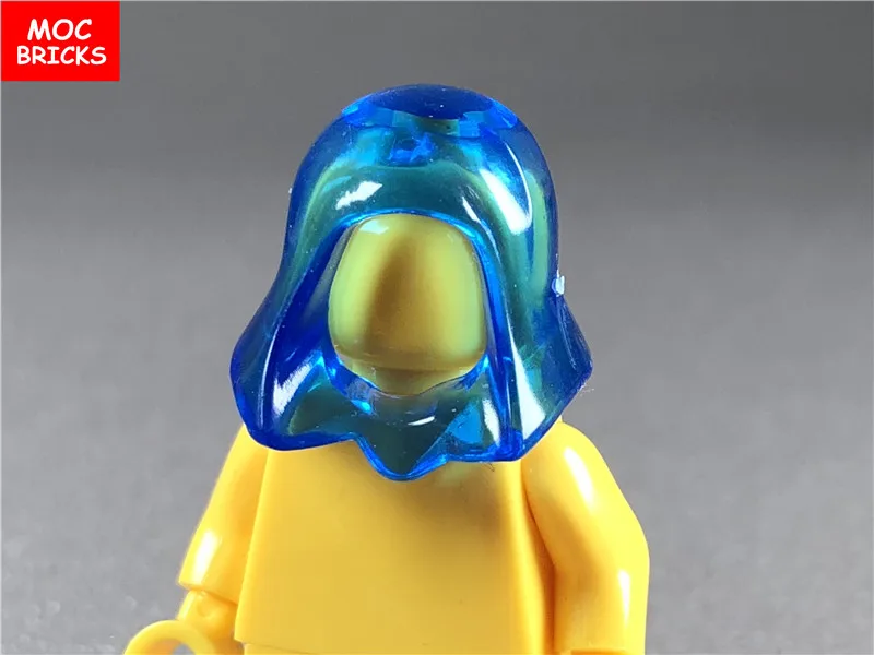 

10pcs/lot MOC Bricks Headgear Hood Helmet Folded Down Figure accessory fit with 30381 building blocks toys kids Xmas gifts