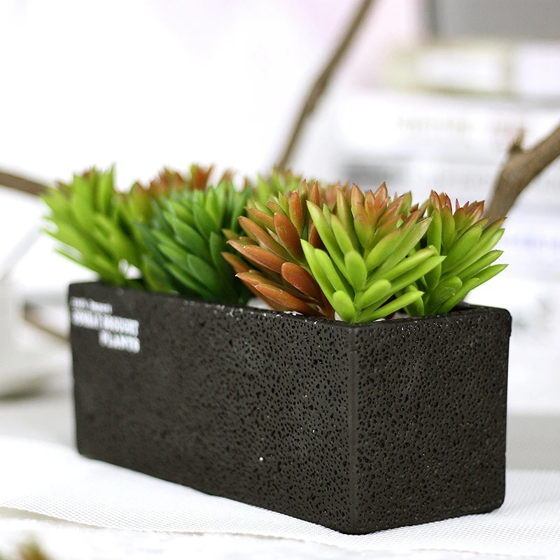 10cm Mini Artificial Green succulent plants fake Flower DIY Decorative Flower Home Balcony for home party store Decoration 1pcs