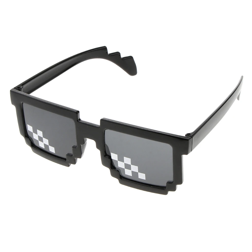 Sunglasses Men Women Glasses Men Women Funny Shades 8 Bits Pixel Mosaic Glasses Party Mosaic Vintage Eyewear
