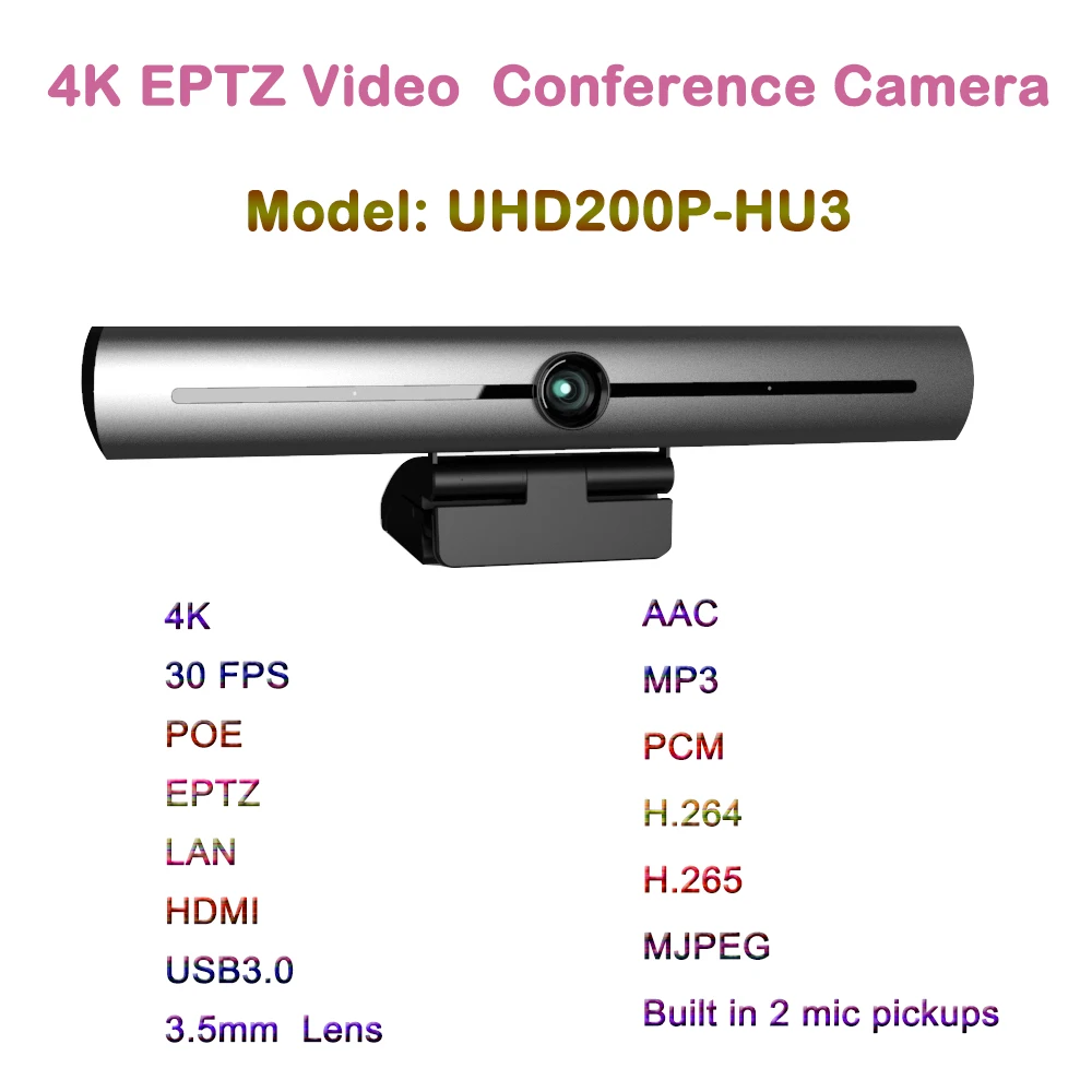 4 К Ultra HD HDMI IP USB3.0 веб-камера USB video Широкий формат 93 градусов видеоконференций Eptz камеры POE