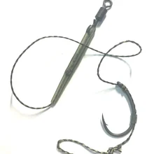 5 x Карп Рыбалка комбинированный крючок-Экстра Широкий Gape с изогнутая ручка и выключатель точка-тефлон(PTFE) покрытием-мягкий крюк ссылка-приманка для карпа