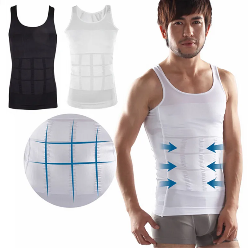 

As Seen On TV,Good Quality Men Slimming Lost Weight Vest Shirt Fatty Undershirt Girdles Corset Body Shaper