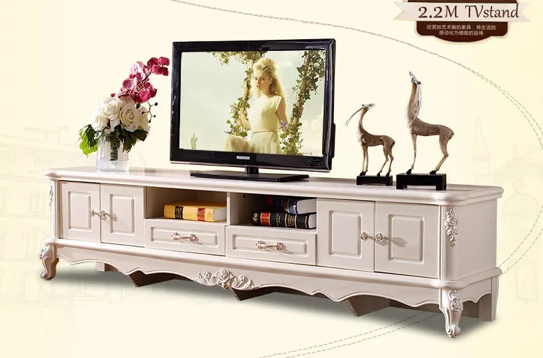 Современная высокая гостиная деревянная мебель ЖК-телевизор стенд o1165
