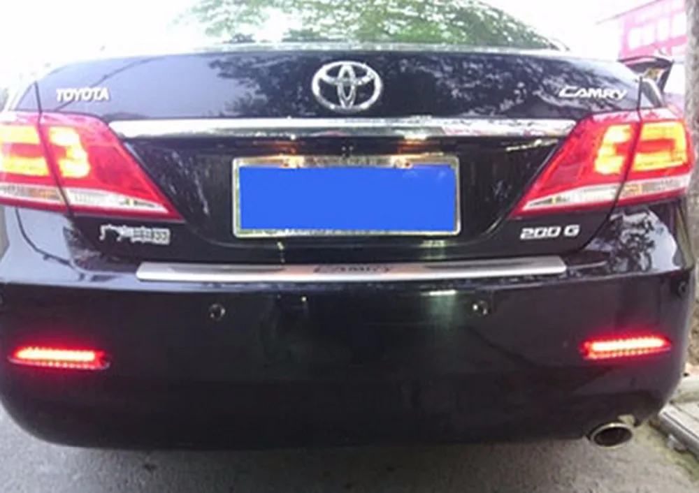 ANGRONG 2X красный объектив задний бампер отражатель стоп светильник для Toyota Harrier Lexus