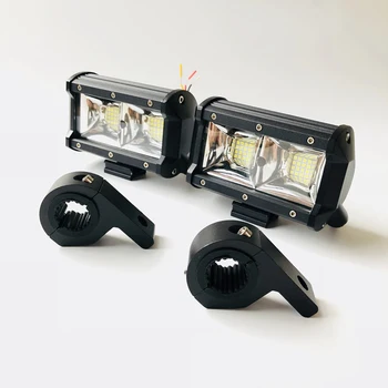 

2pcs High power Led Flood Motorcycle running light Daytime Strobe warning flashing Driving light Car ATV SUV Bull bar Fog lights