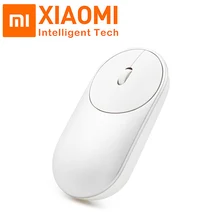 Оригинальная Портативная оптическая беспроводная Bluetooth мышь Xiaomi из алюминиевого сплава 4,0 RF 2,4 GHz с двумя режимами подключения для портативных ПК