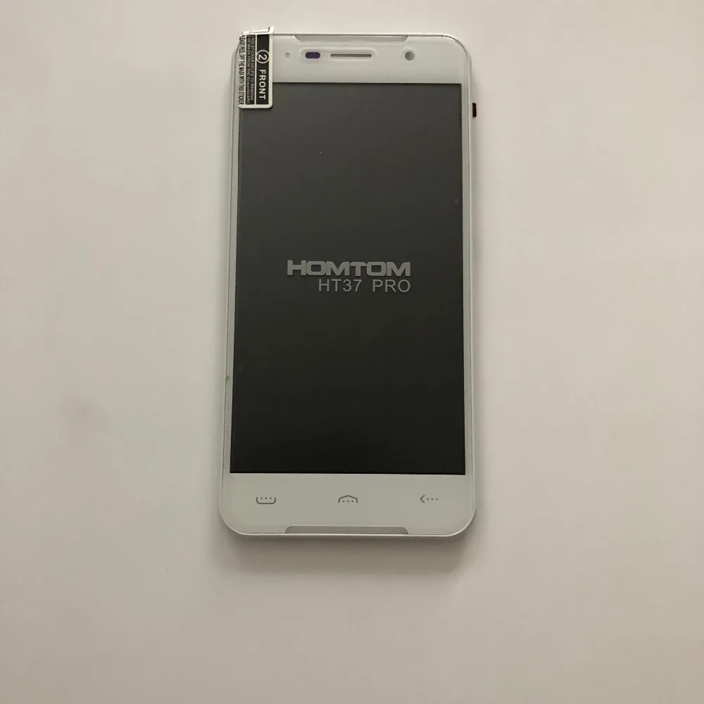 Б/у ЖК-экран+ сенсорный экран+ рамка для HOMTOM HT37 PRO MTK6737 четырехъядерный 5,0 дюймов 1280x720