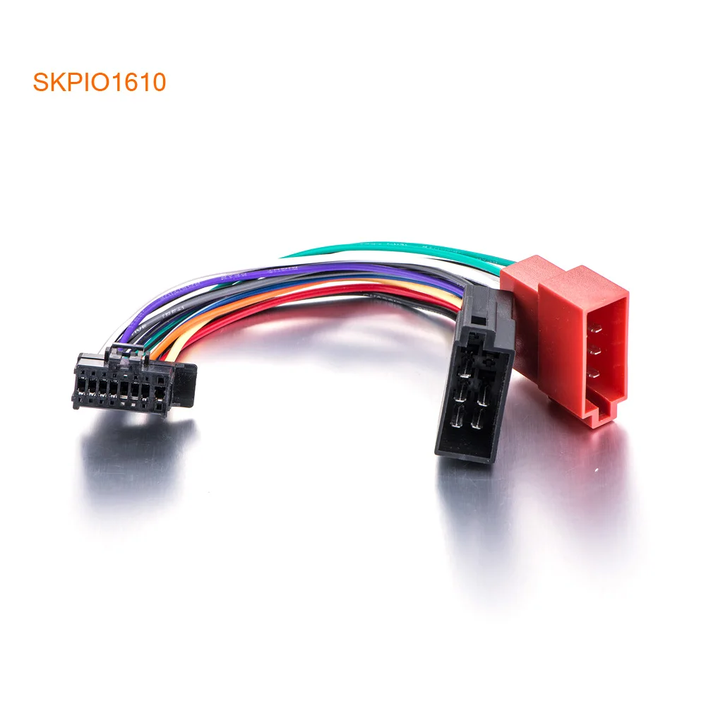 Автомобильный стерео радио ISO стандартный жгут проводов соединительный кабель с адаптером жгутовых полосок для Pioneer DEH p-серии 2003 2010 16 Pin-код