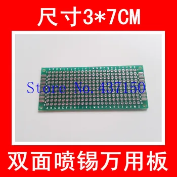 

10PCS/Lot ,3 * 7CM sided HASL universal board / Universal board / Pegboard / breadboard green oil glass plate thickness 1.5MMFre