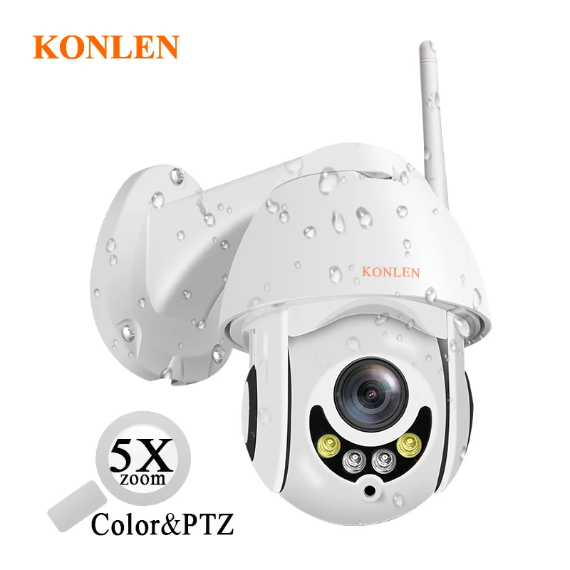 Konlen 5X оптический зум купольная PTZ Ip камера наружная 1080P 2MP Full HD мини Wifi