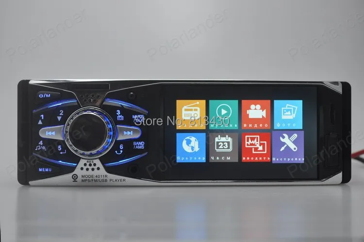 Bluetooth, 4-дюймовый TFT экран HD автомобильный радиоприемник MP3 MP4 MP5 12V Аудио плеер для автомобиля стерео Поддержка камера заднего вида USB/SD 1 DIN