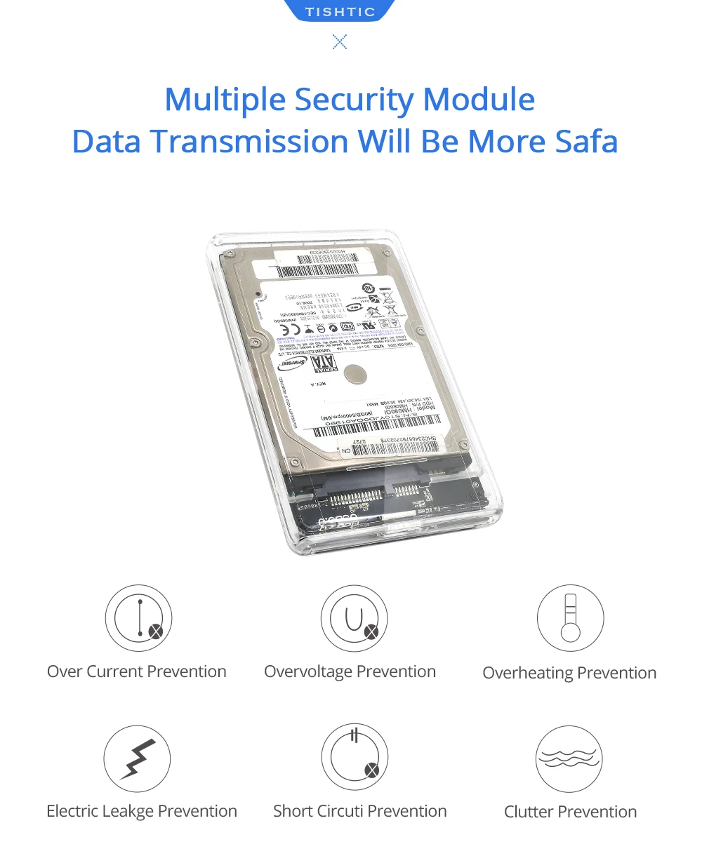 TISHRIC новейший Прозрачный USB 3,0 SSD Чехол-адаптер DVD HDD Sata для USB Caddy Optibay 9,5 мм 2,5 дюйма корпус жесткого диска