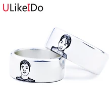 100% Pure 999 Sterling Silver Ring Lovers Jewelry Fashion Custom Made Rings For Women And Men Special Wedding Gift Lettering