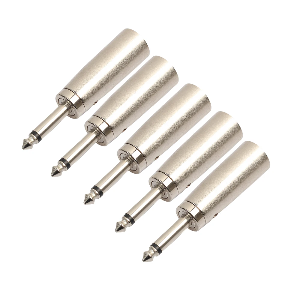 

New 3 Pin XLR Male To 1/4 " 6.35mm Mono Male Plug For Audio Cable DJ MIC Adapter