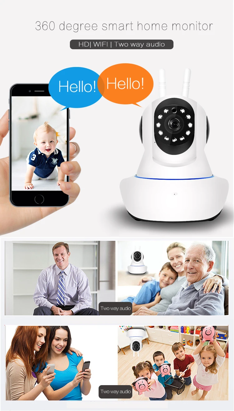 720P hd video ip camera wifi, wifi security camera surveillance