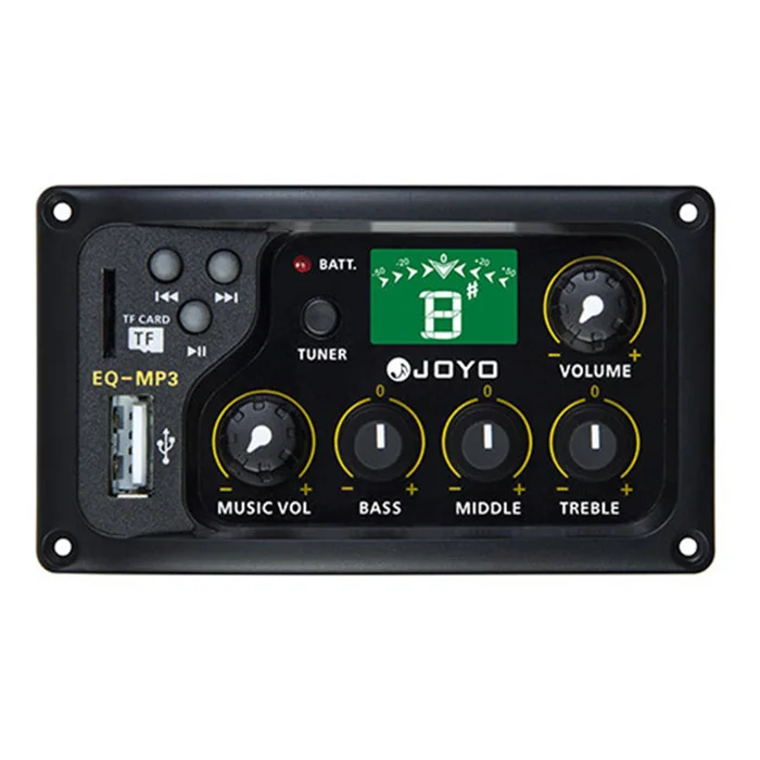 JOYO EQ-MP3 Акустическая гитара MP3 эквалайзер музыка громкость бас Средний ВЧ наличие Captador ЖК цифровой 3 полосный эквалайзер Пикап предусилитель