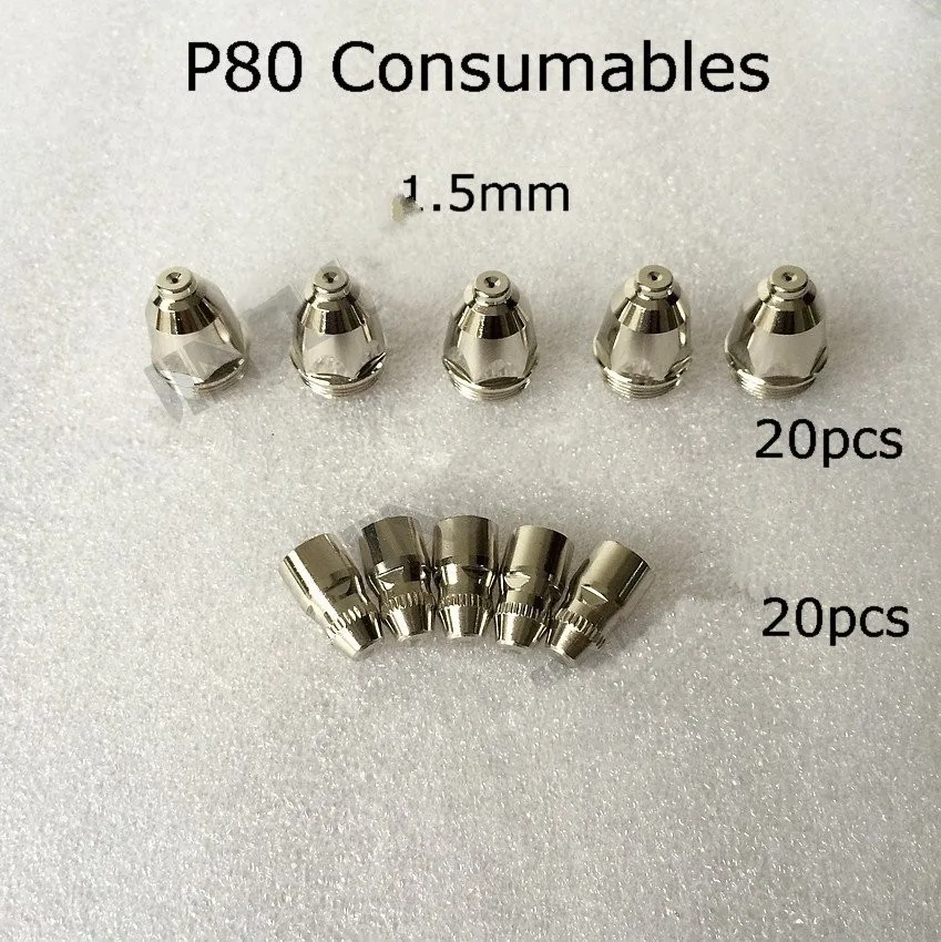 P80-Nozzle-1-5-mm-Electrode-70A-80A-Panasonic-Feimate-Air-Plasma-Cutting-Torch-Consumables-40pcs
