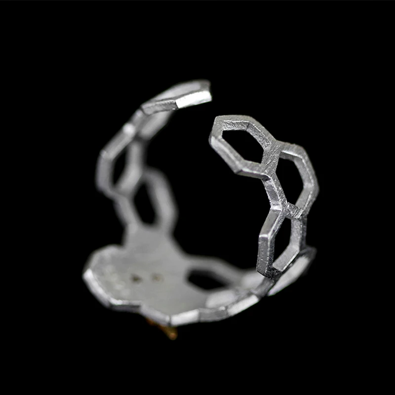 LARGERLOF Anneau Argent 925 Femmes Réglable Bière Bague À La Main 925 Bijoux En Argent bagues pour femmes JZ70107 - 5
