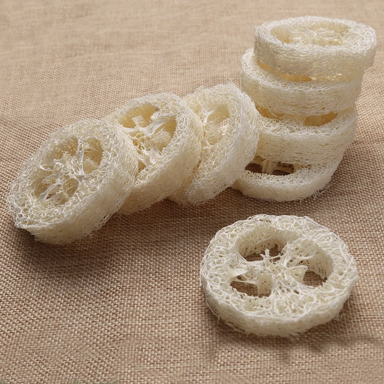 50 шт./лот выше 6 см wide1.25-1,4 см толстый натуральный Luffa Loofa ломтик shand Сделано DIY мыло инструменты для лица держатель для мыла для хранения