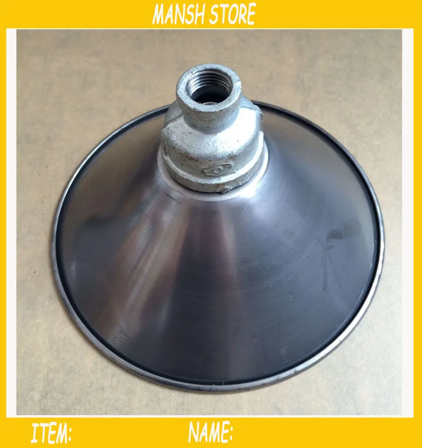 Buy DN15 Pipe Lamp Covers Zinc Plated Vintage Loft