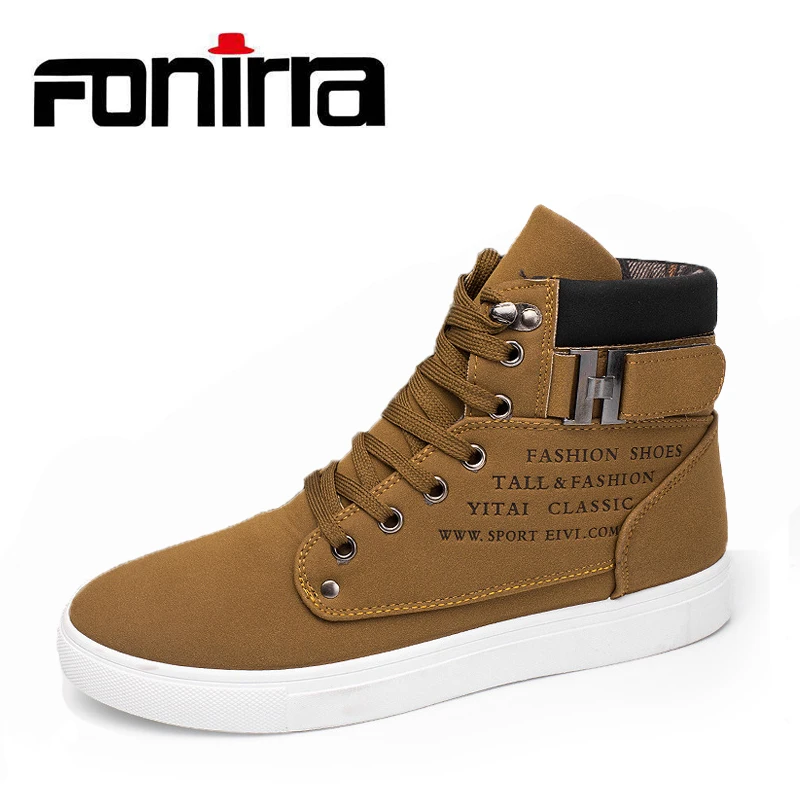 New 2016 Autumn Retro Style Men S Casual Shoes Solid Vintage Low Boots For Men Sporting