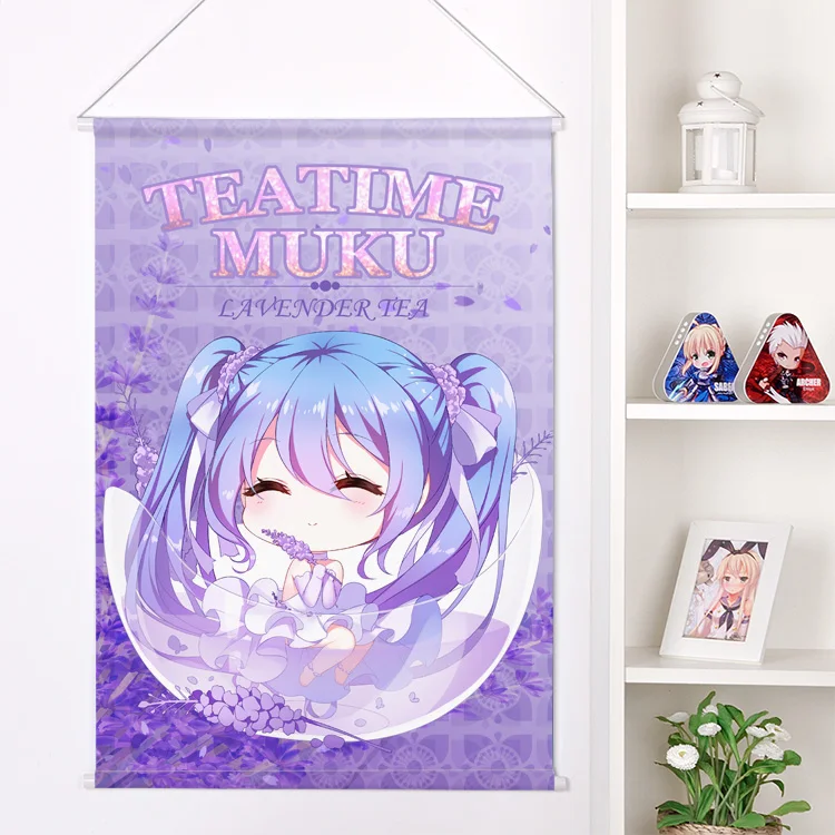 Плоский Новый японский аниме мультфильм Хацунэ Мику персиковый кожа вельвет