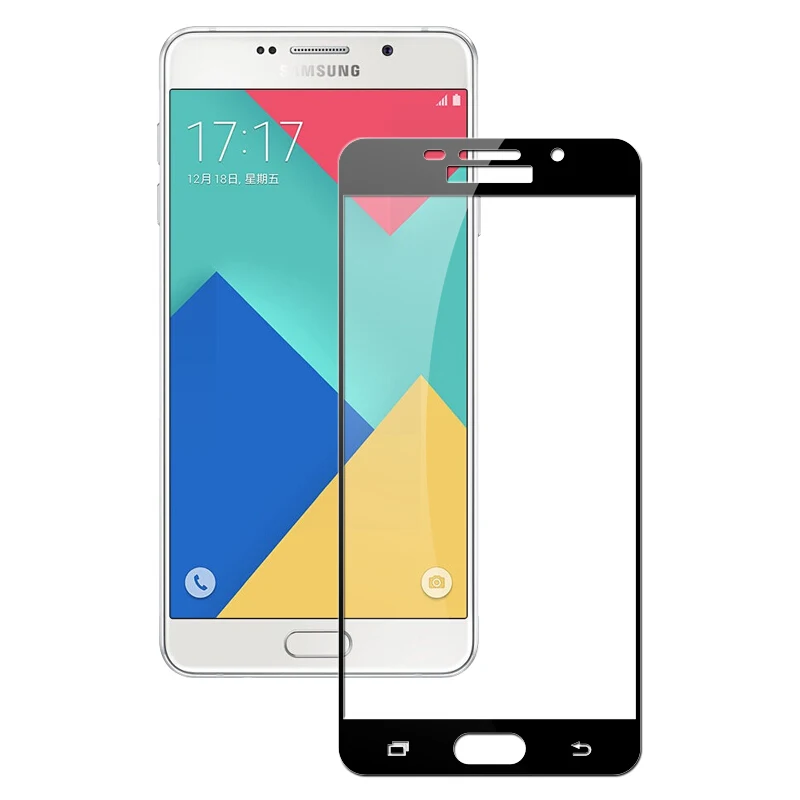 Экран протектор Закаленное Стекло для samsung Galaxy A8 Plus A6 A5 A3 A7 2017 2018 с полным