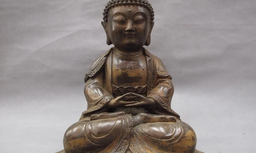 Tibet Buddhism Classic Old Bronze Copper RuLai Tathagata Amitabha