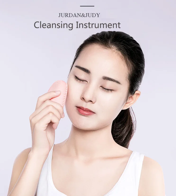 Newest Xiaomi JORDAN & JUDY Face Cleaning Mini Electric Massage Brush Washing Machine Waterproof Silicone Deeply Cleansing Tools (12)