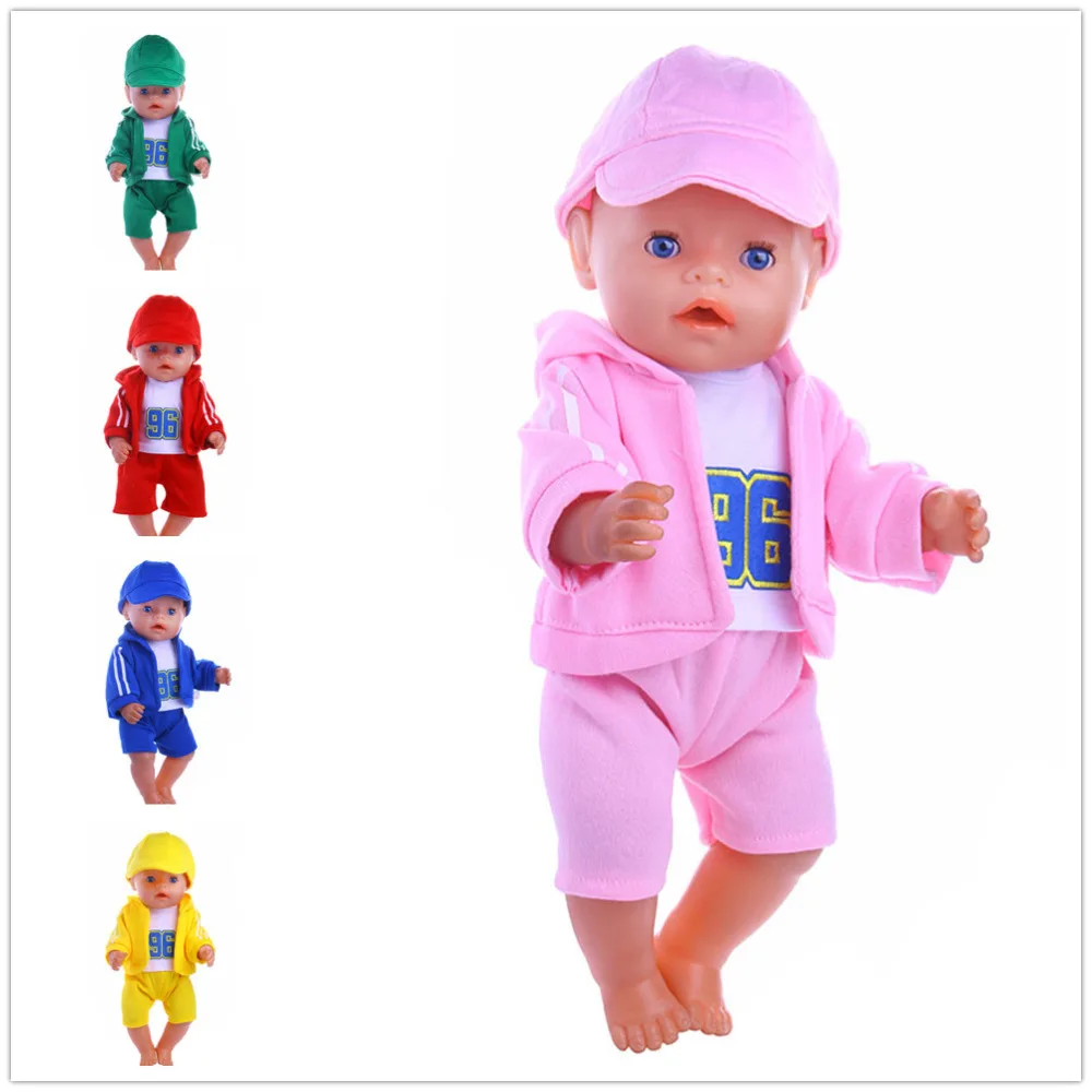 43cm Zapf Baby Born Doll Clothes Fit American Girl Cute Jackets + Vest