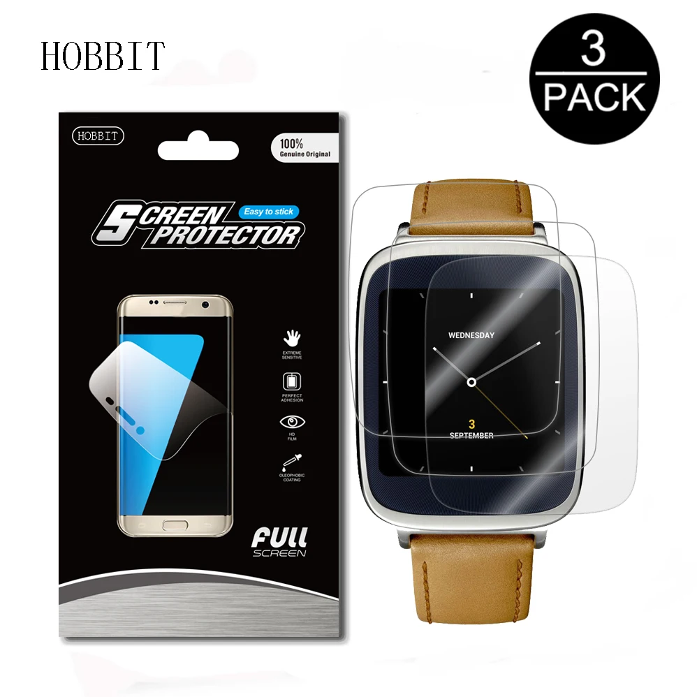 

3Pack For ASUS ZenWatch Anti-shock 7H Nano Explosion-proof Screen Protector Guard Shield Cover Film Skin Smart watch Film
