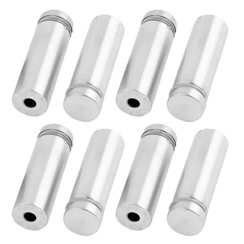 

8 Pcs Stainless Steel Standoff Pins Screw Glass Frame Hanger 16mmx50mm