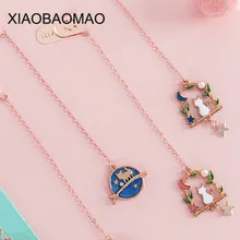 1 шт. милые кошачьи закладки Kawaii Cat закладки Matel закладки для книг школьные офисные принадлежности креативные подарки канцелярские принадлежности