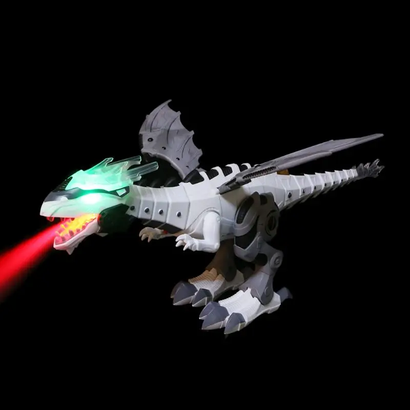 Удивительный спрей электронный игрушечный динозавр ходьба спрей СВЕТОДИОДНЫЙ Свет Звук динозавр игрушечный динозавр Робот Модель мальчик игрушки
