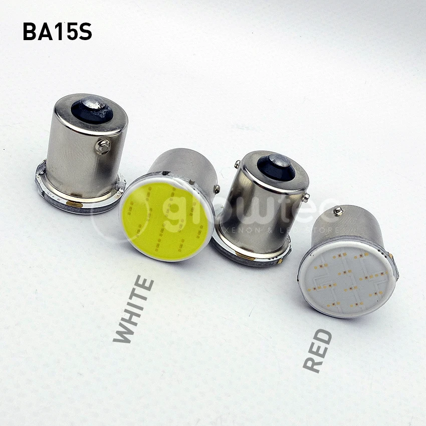 2 шт. Автомобильные светодиодные ламсветодиодный 1156 BA15S 1 COB P21W R5W S25|led p21w|1156 ba15sled car |