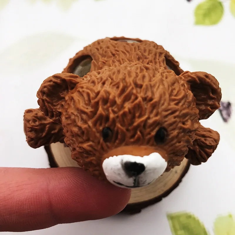 Мультяшный медведь Красочные капли воды декомпрессии стиль пинч vent мяч детские игрушки