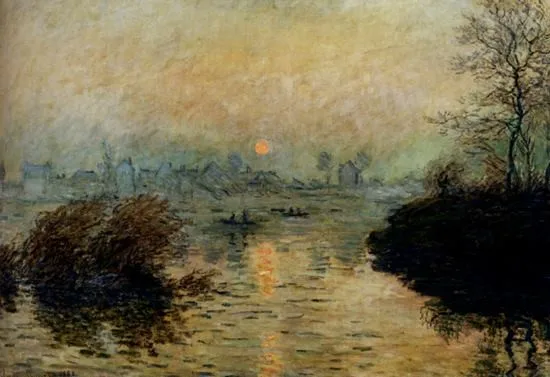 

Claude Monet (No Frame)Picture Evening landscape HD Canvas Print Painting Artwork Wall Art Picture canvas Free shipping