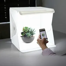 휴대용 접는 23 cm/9 "라이트 박스 사진 led 라이트 룸 사진 스튜디오 라이트 텐트 소프트 박스 배경 디지털 dslr 카메라(China)
