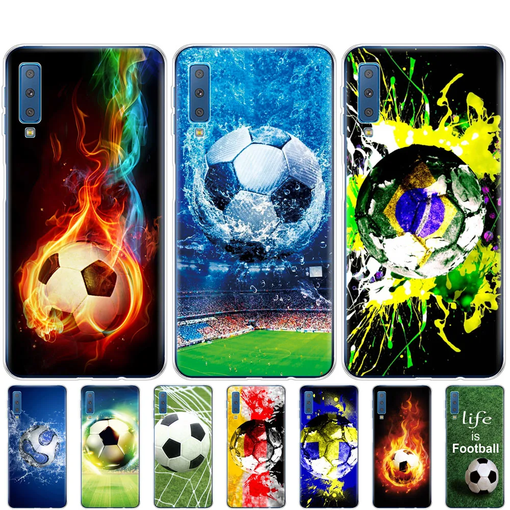 Case For Samsung A50 Case For Samsung Galaxy A50 A60 A10 A30 A40 A70 A 50 2019 A9 A7 2018 football brazil germany sweden