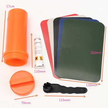 

Mayitr Inflatable Plastic Boat Kayak Special Repair Patch Kit Container Bucket Waterproof PVC Patch for Repair Inflatable Boats